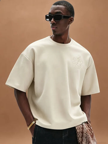 Oversized T-shirt met borduring