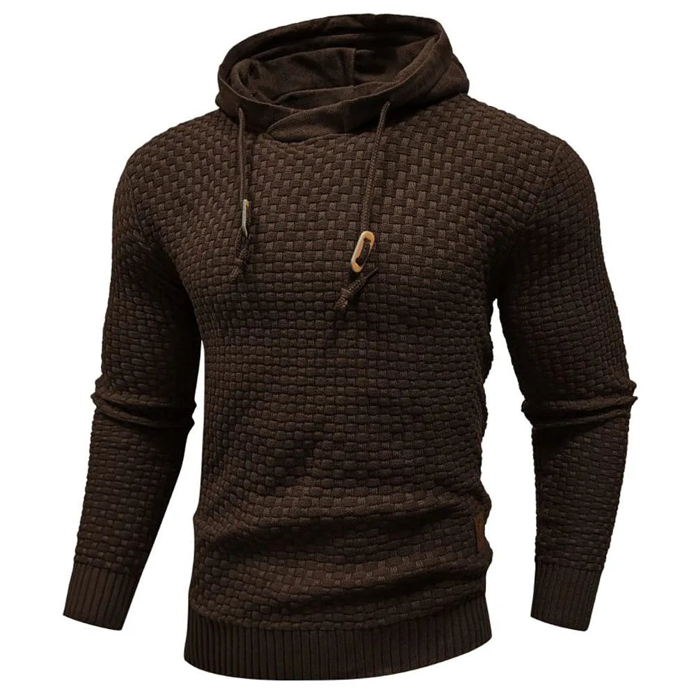 Hoodie met textuur en capuchon