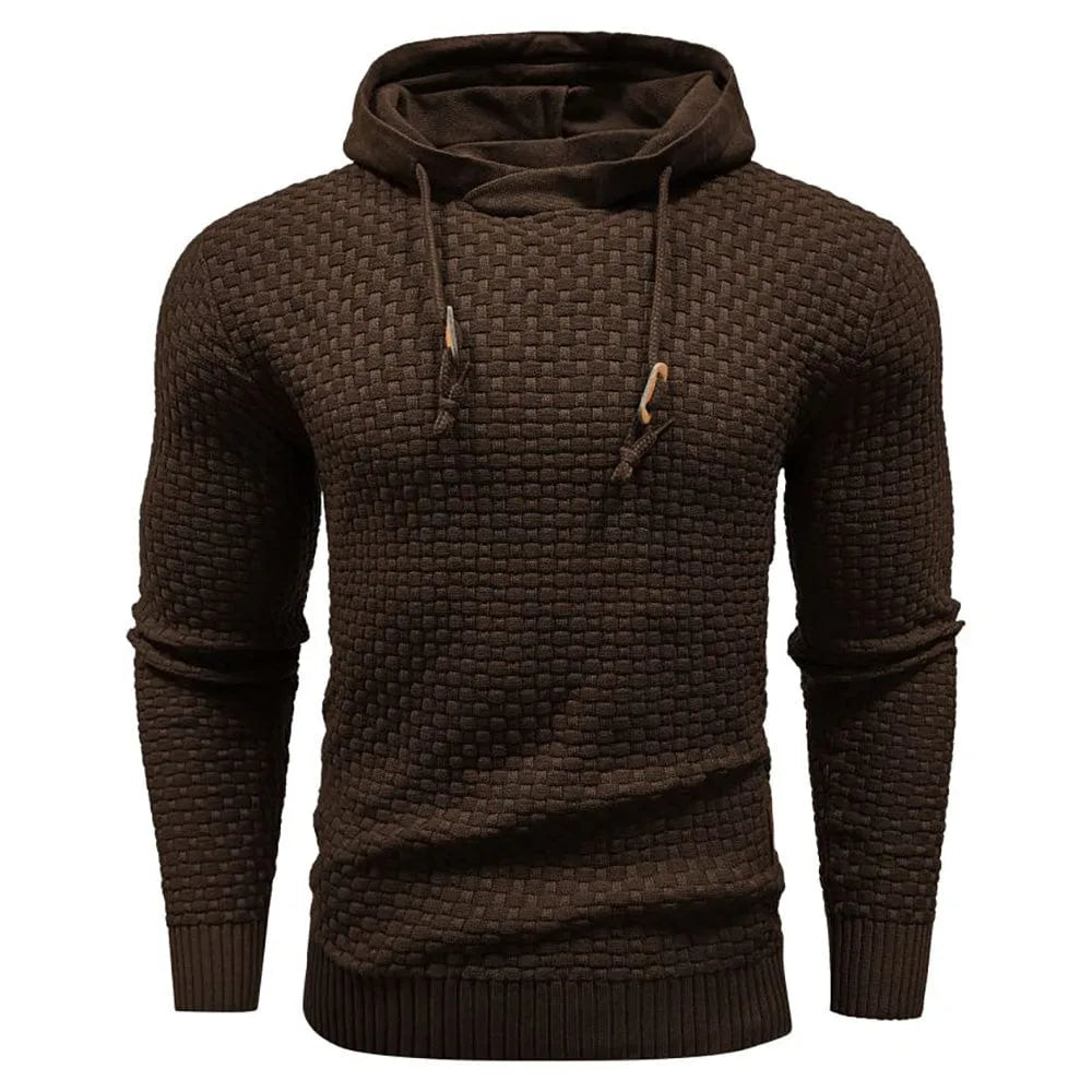 Hoodie met textuur en capuchon