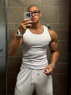Tanktop slim fit ribbed