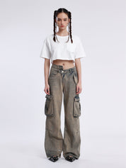 Femke - Vintage diepgewassen jeans