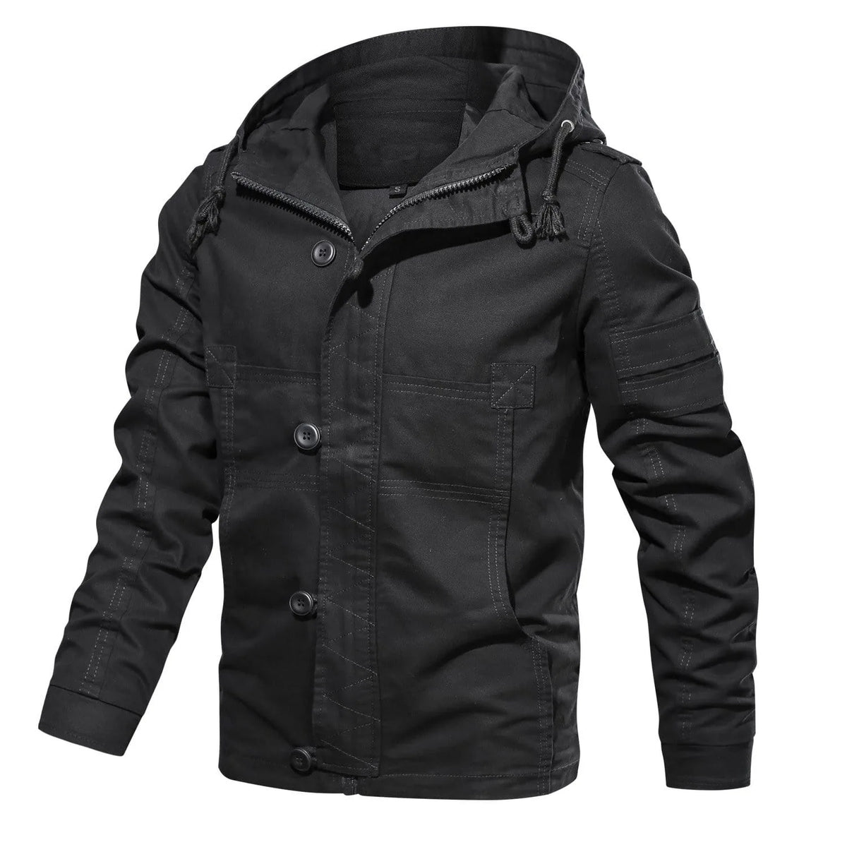 Parka met capuchon en meerdere zakken