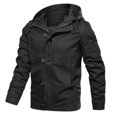 Parka met capuchon en meerdere zakken