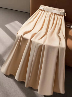 Plooirok met hoge taille