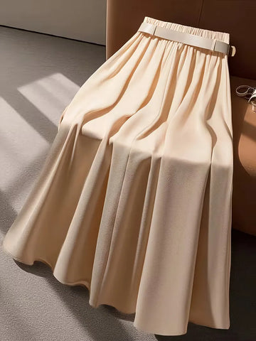 Plooirok met hoge taille