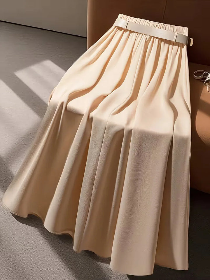 Plooirok met hoge taille