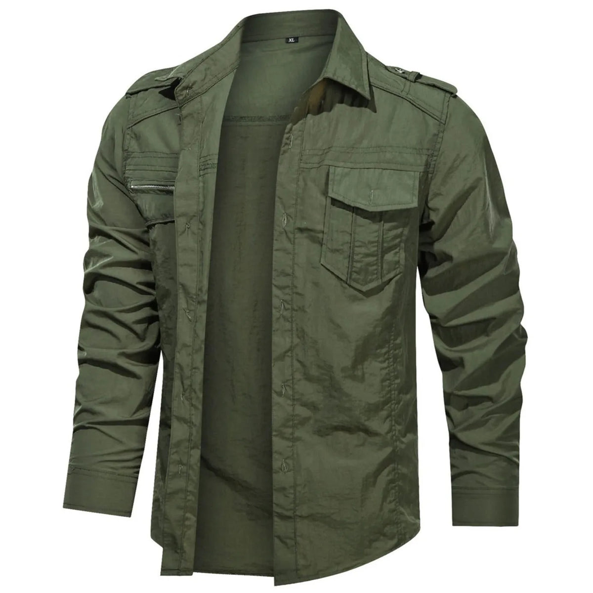 Casual overhemd met mandarin collar