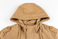 Parka met capuchon en meerdere zakken