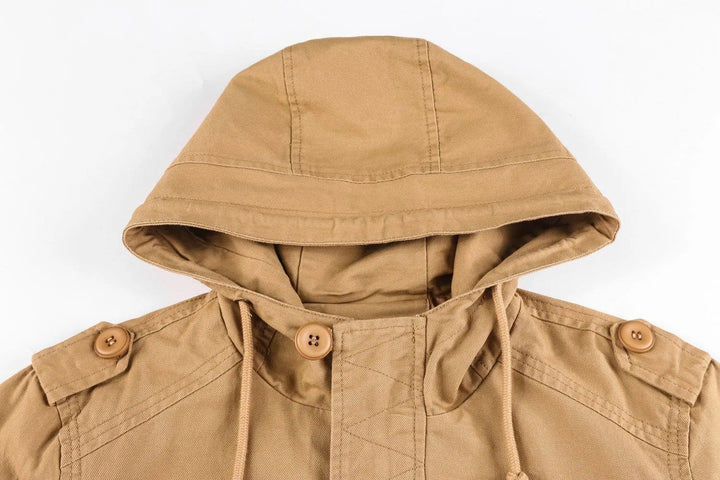 Parka met capuchon en meerdere zakken