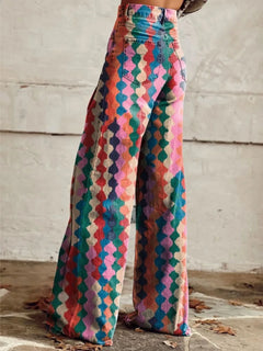 High waist wide leg pants