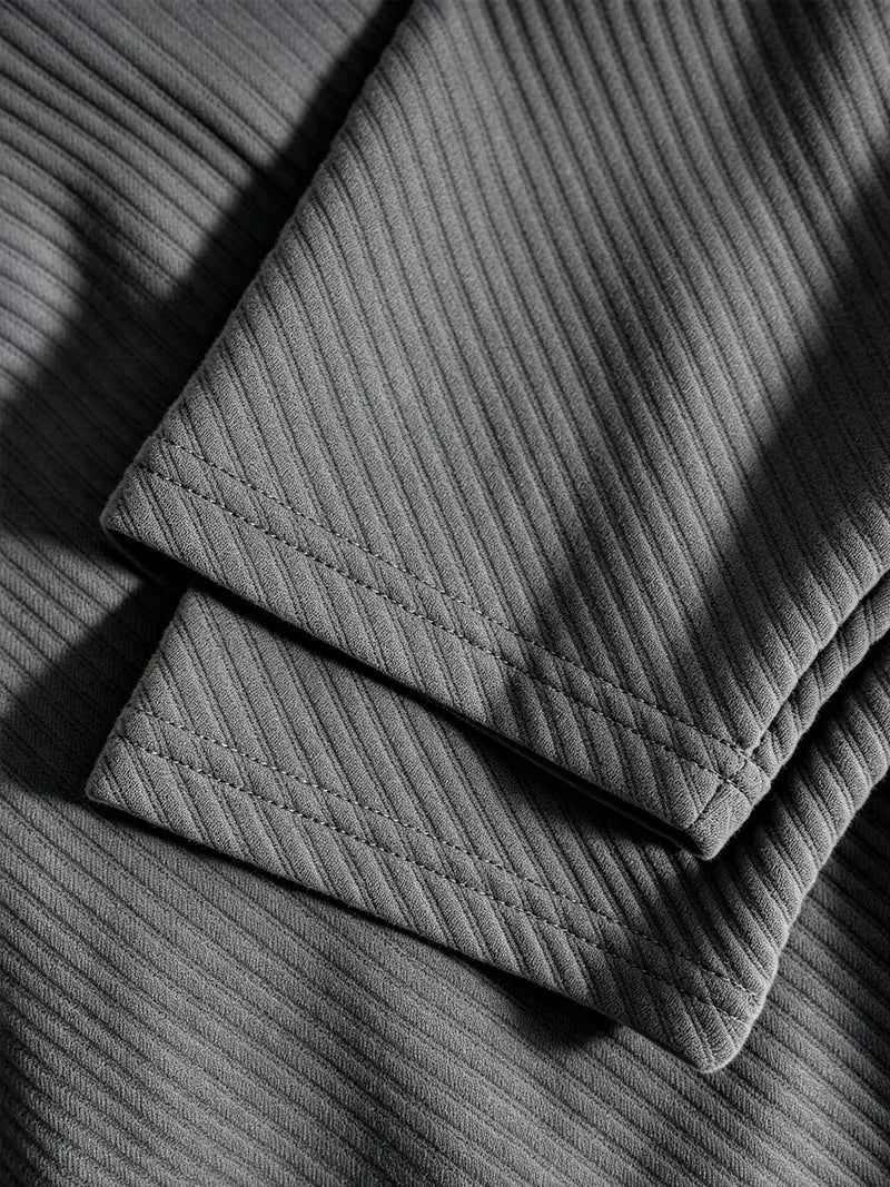 Blazer met gebreide structuur