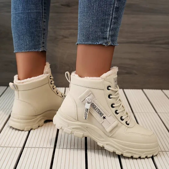 Winterlaarzen met veter en antislip