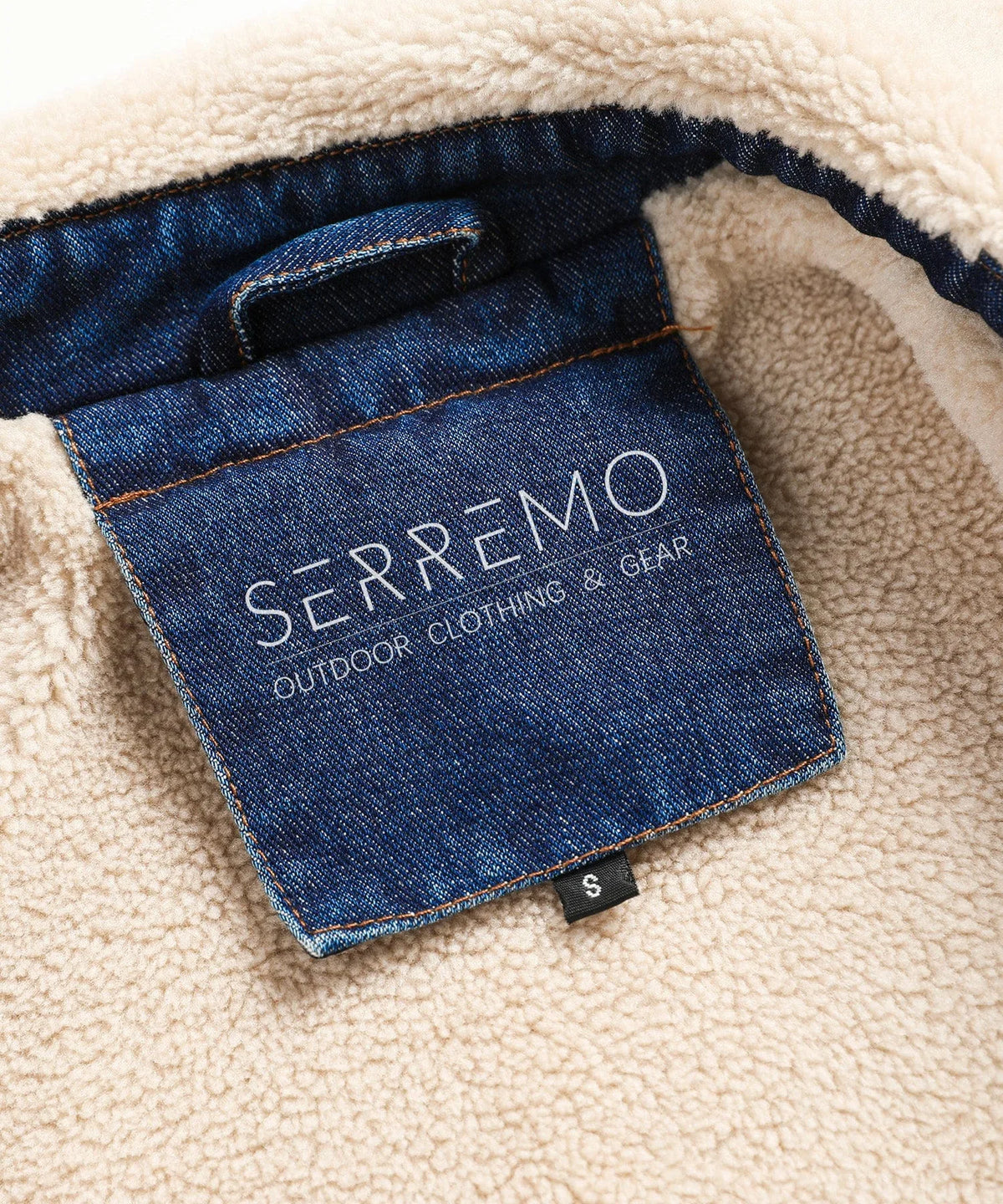 Bomberjack met denim en leren mouwen