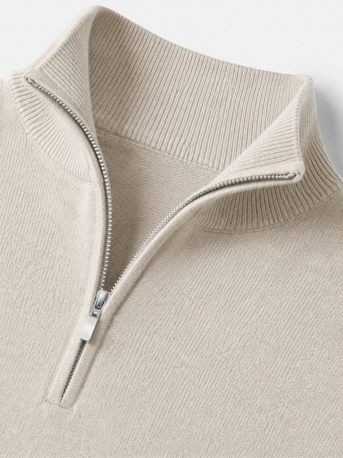 Hugo Merino Wool Men's V-neck Sweater with Zipper