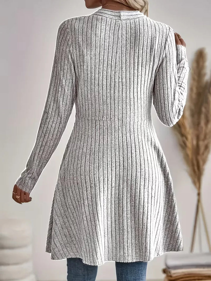 Zwarte cardigan met V-hals