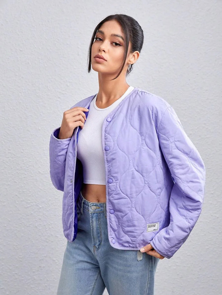 Quilted oversized coat