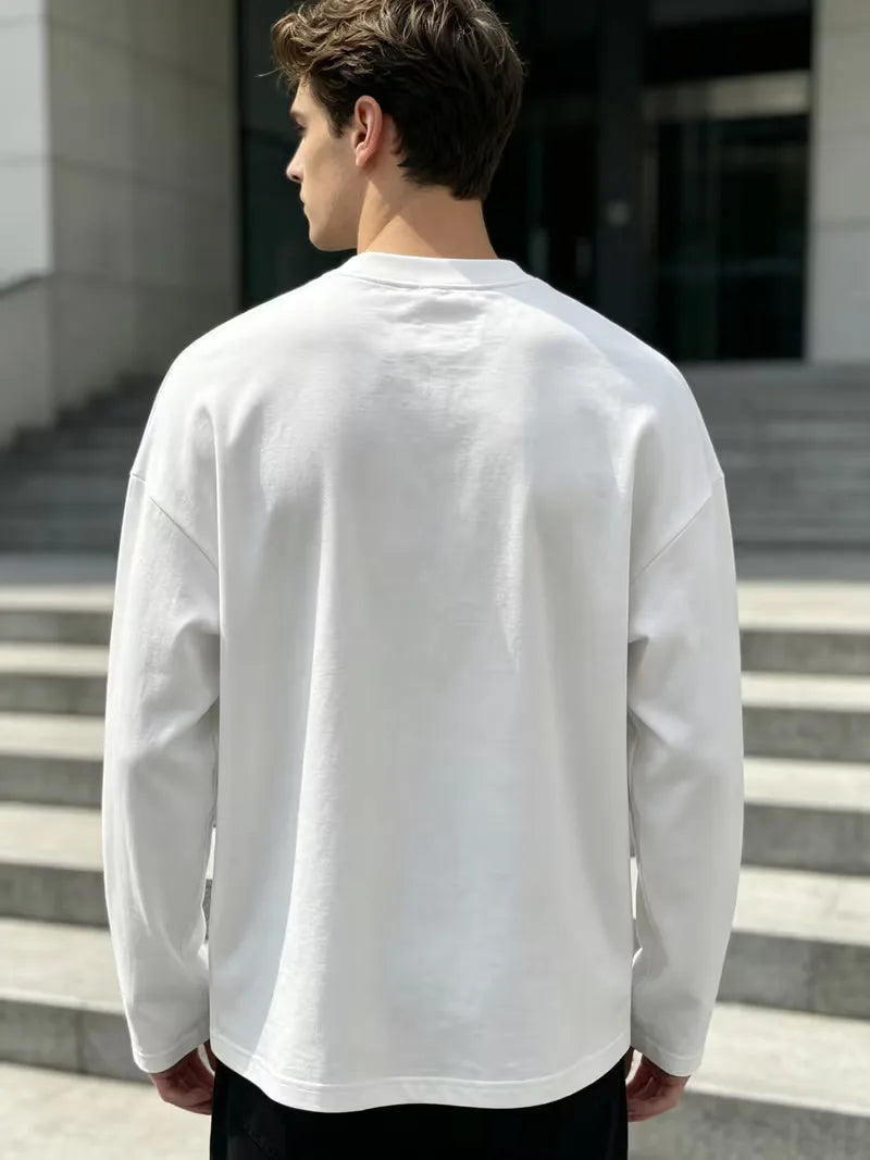 Longsleeve met crew neckline