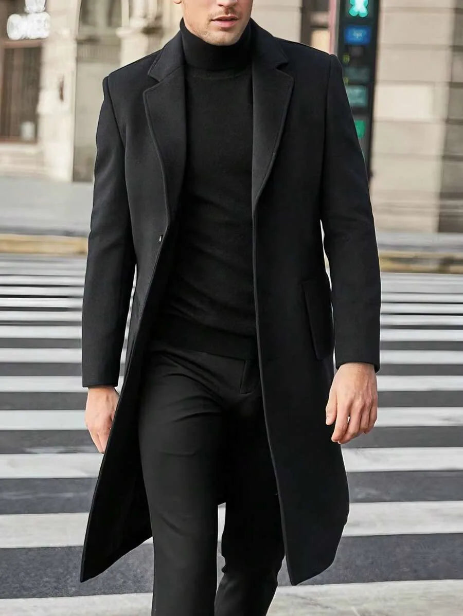 Trenchcoat met lapel collar