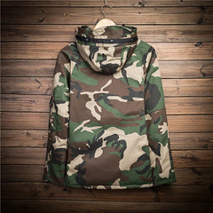 Parka met camouflagepatroon
