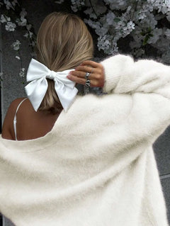 Oversized cardigan met V-hals