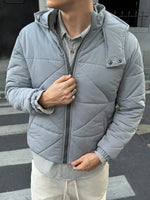 Puffer jacket met capuchon