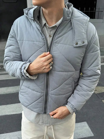 Puffer jacket met capuchon