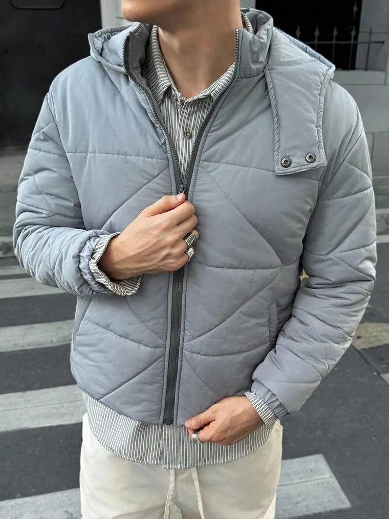 Puffer jacket met capuchon