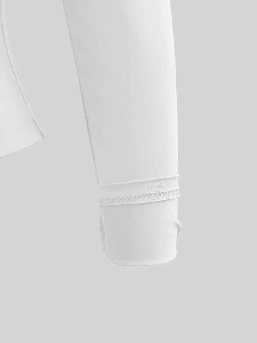 Slim fit T-shirt met lange mouwen
