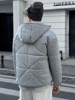 Puffer jacket met capuchon