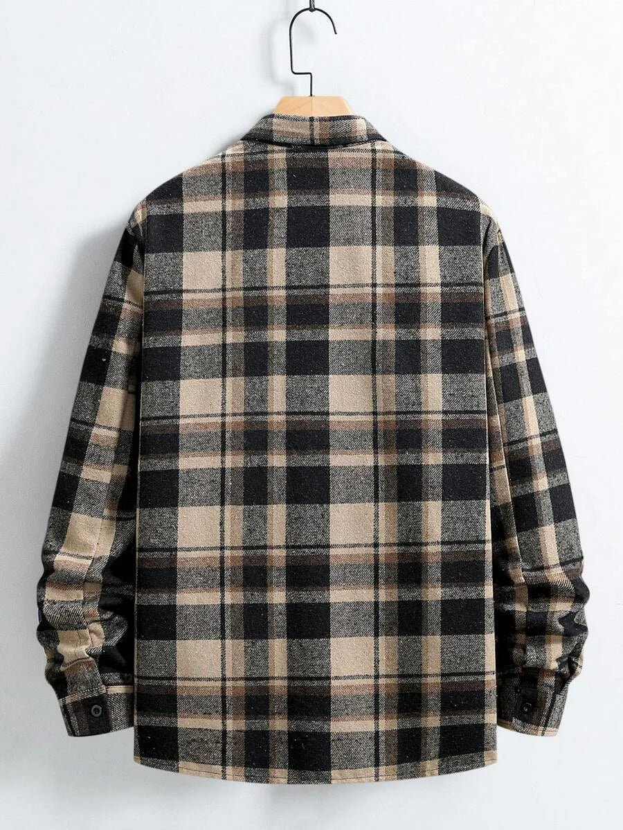 Overshirt met plaid patroon