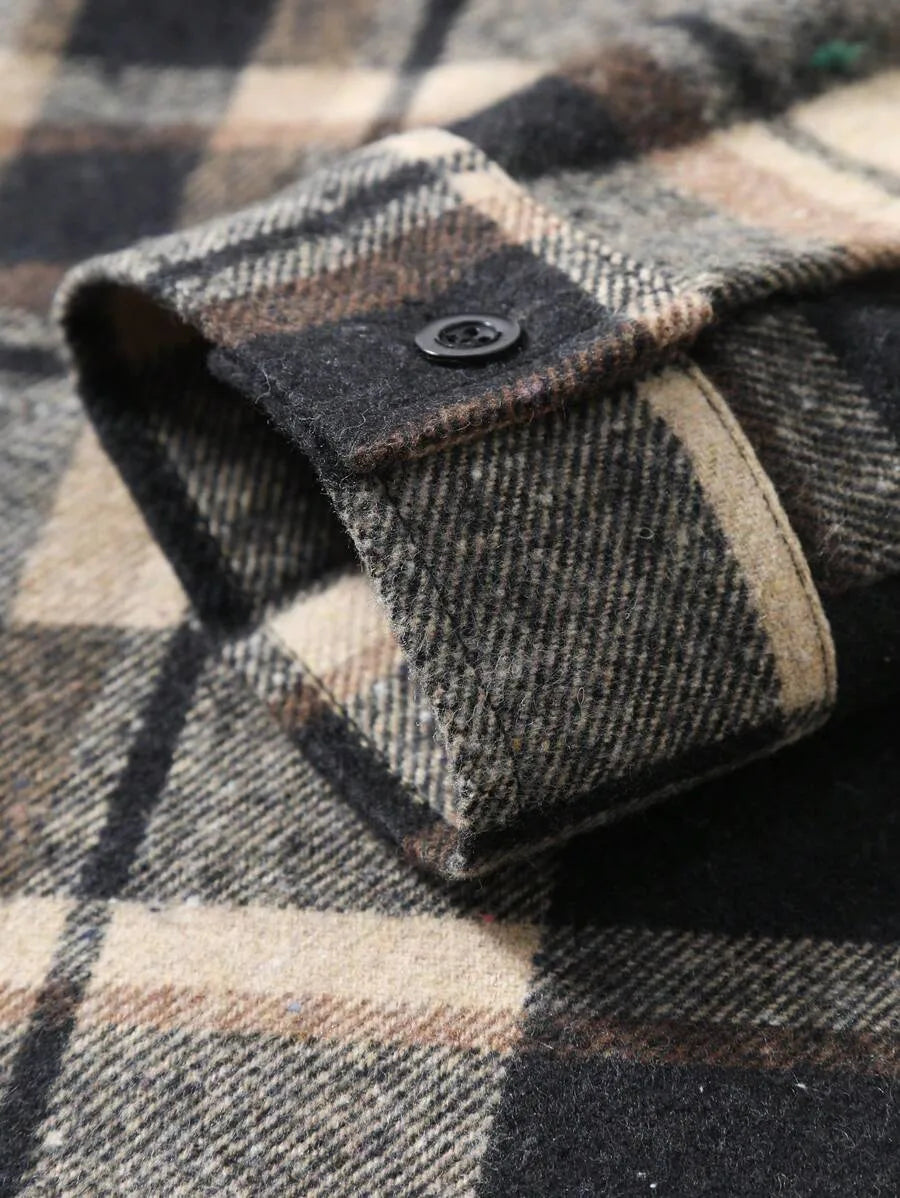 Overshirt met plaid patroon