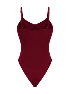 Bodysuit met spaghetti straps