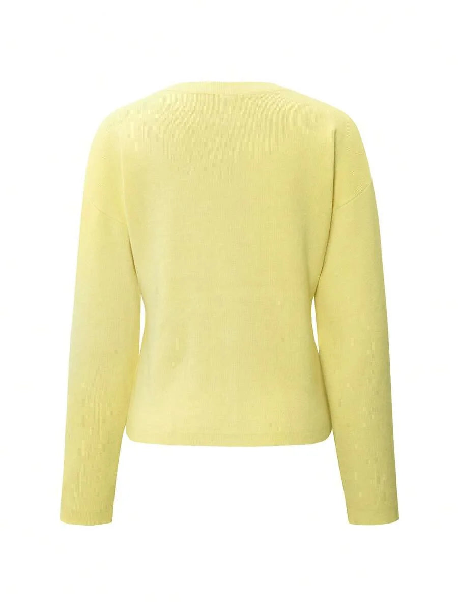 Cardigan met knopen en lange mouwen