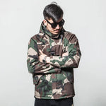 Parka met camouflagepatroon