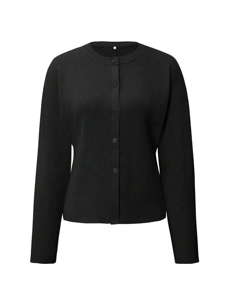 Cardigan met knopen en lange mouwen