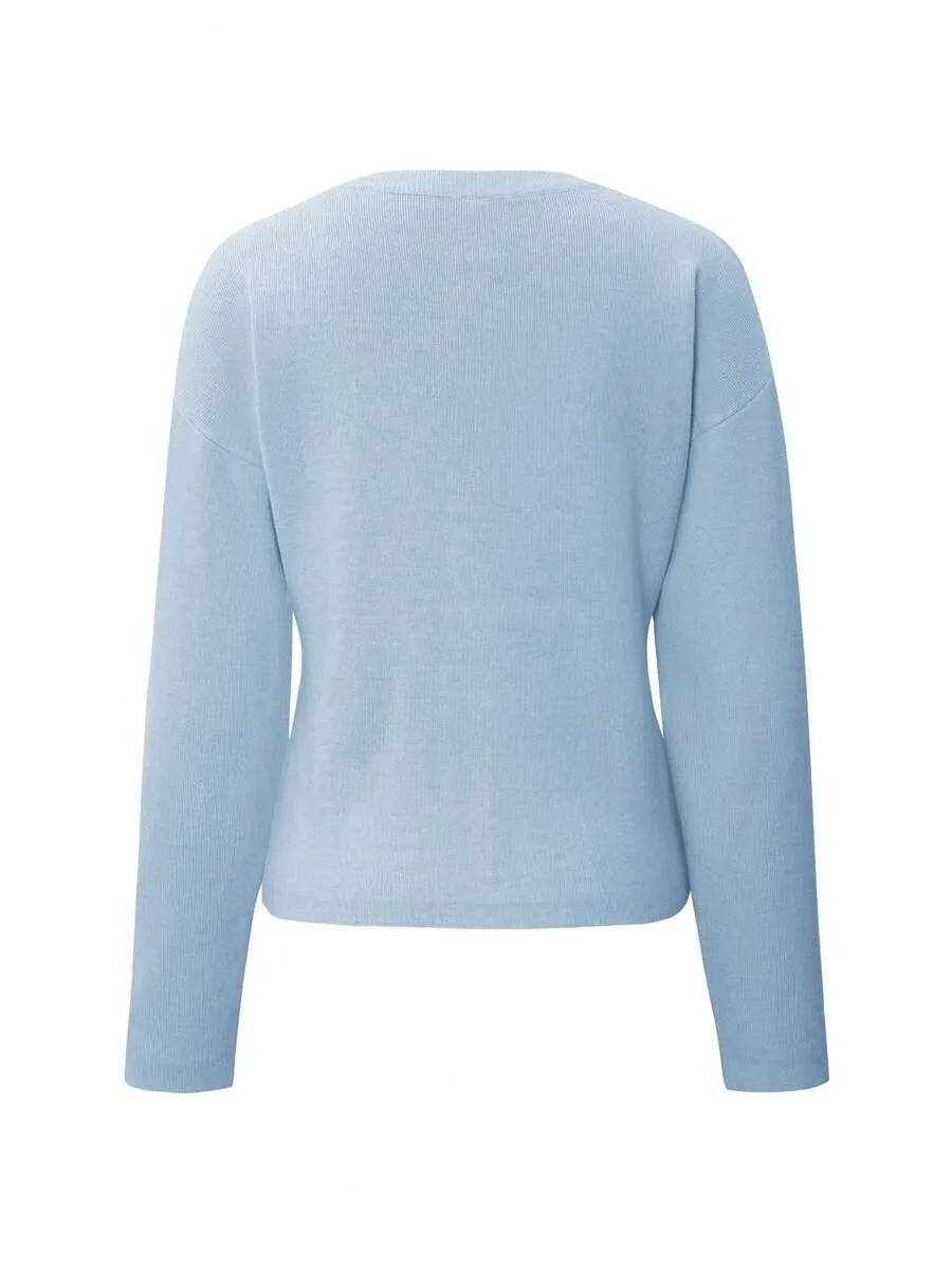 Cardigan met knopen en lange mouwen