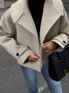 Oversized jas met brede revers