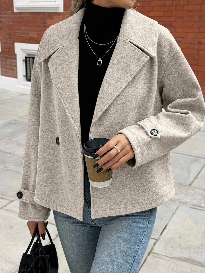 Oversized jas met brede revers