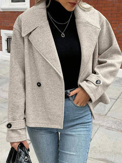 Oversized jas met brede revers