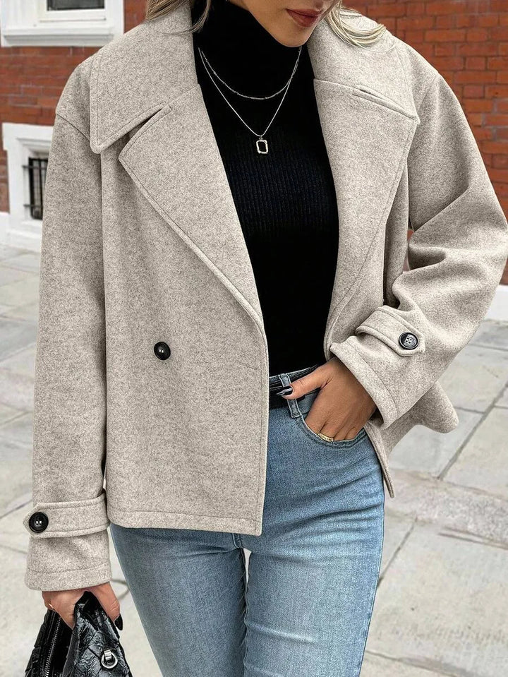 Oversized jas met brede revers