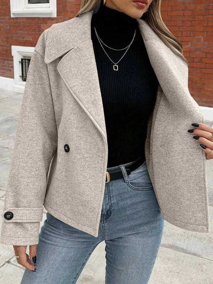 Oversized jas met brede revers