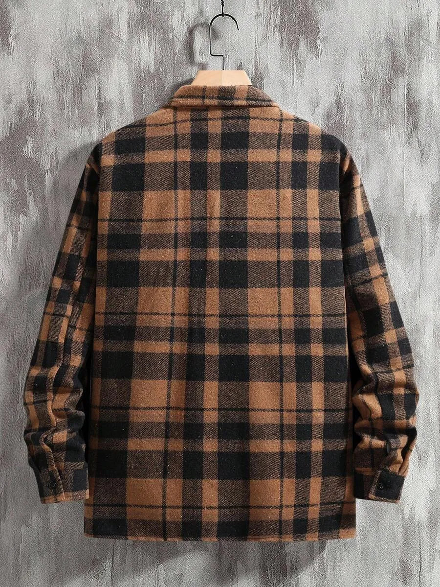 Overshirt met plaid patroon