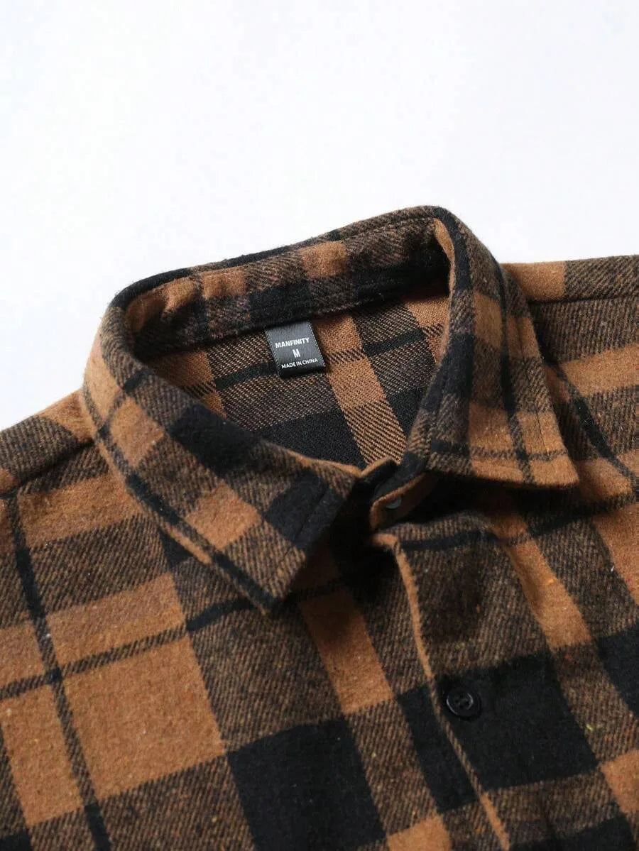 Overshirt met plaid patroon