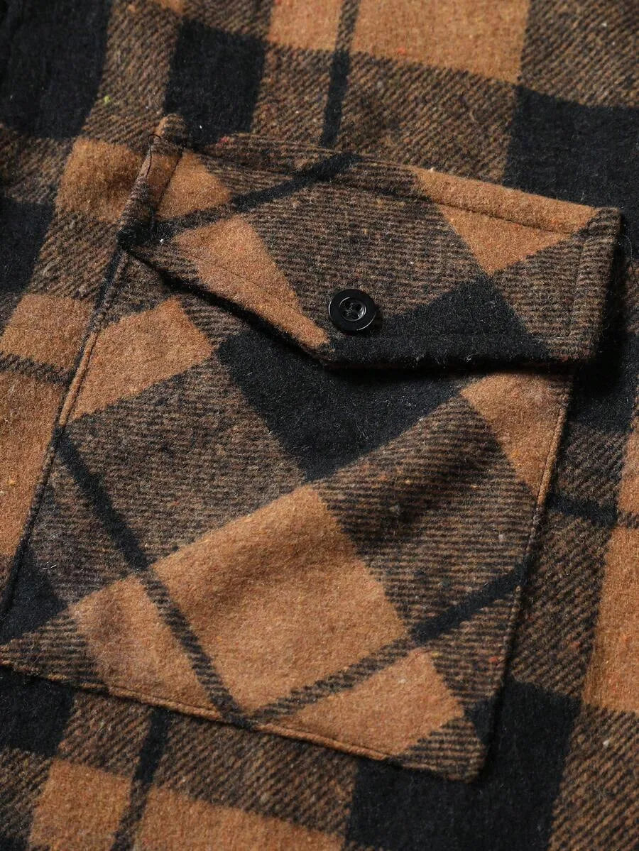 Overshirt met plaid patroon