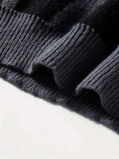 Kleurblok sweater met print