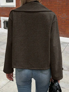 Oversized jas met brede revers