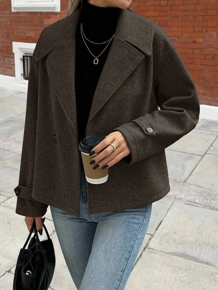 Oversized jas met brede revers