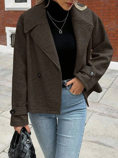 Oversized jas met brede revers