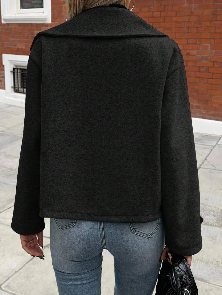 Oversized jas met brede revers