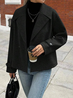 Oversized jas met brede revers